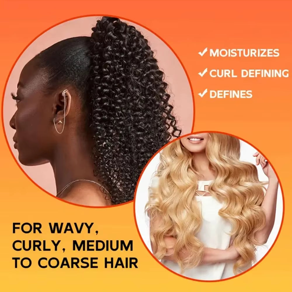 Natural Curly Boost Sculpting Hair Bounce Essence for Female Women Repair Hair Care Elastin Define Curling Enhance Cream 2025