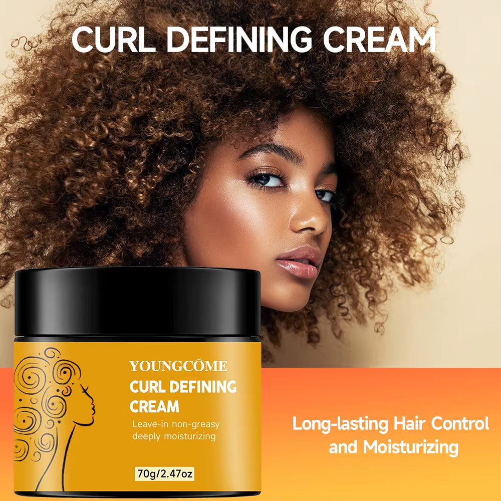 Natural Curly Boost Sculpting Hair Bounce Essence for Female Women Repair Hair Care Elastin Define Curling Enhance Cream 2025