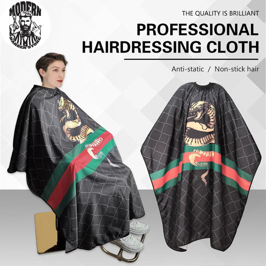 Salon Waterproof Barber Hairdressing Cape Hair Cutting Apron Gown Haircut Cloth Anti-Static Apron Styling Haircut Accessories