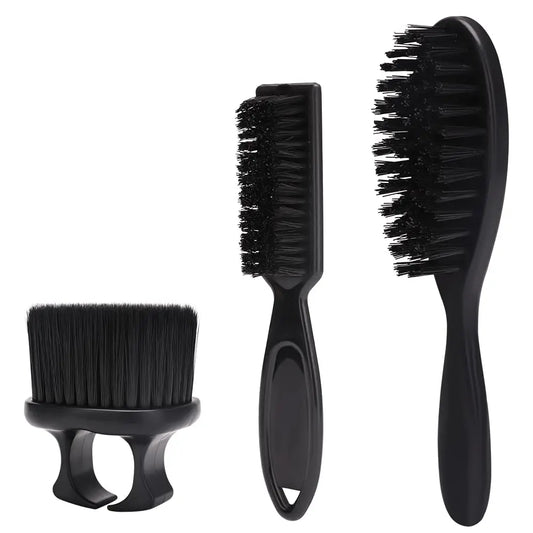 Mens Face Duster Beard Brushes Set Barber Hair Cutting Cleaning Neck Duster Hairbrush Salon Hairdressing Styling Tools Supplies